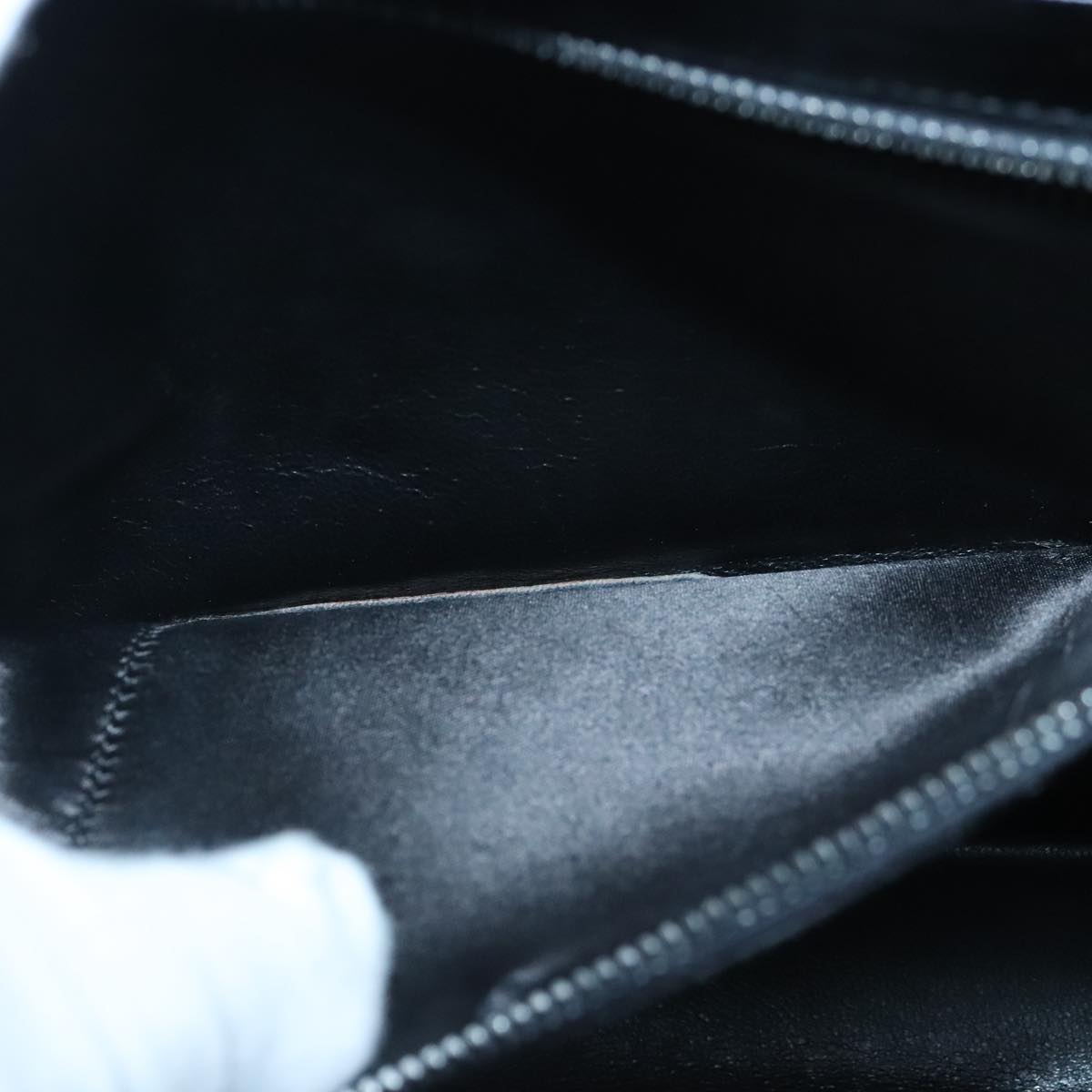 GUCCI Hand Bag Leather Black Gold 100355