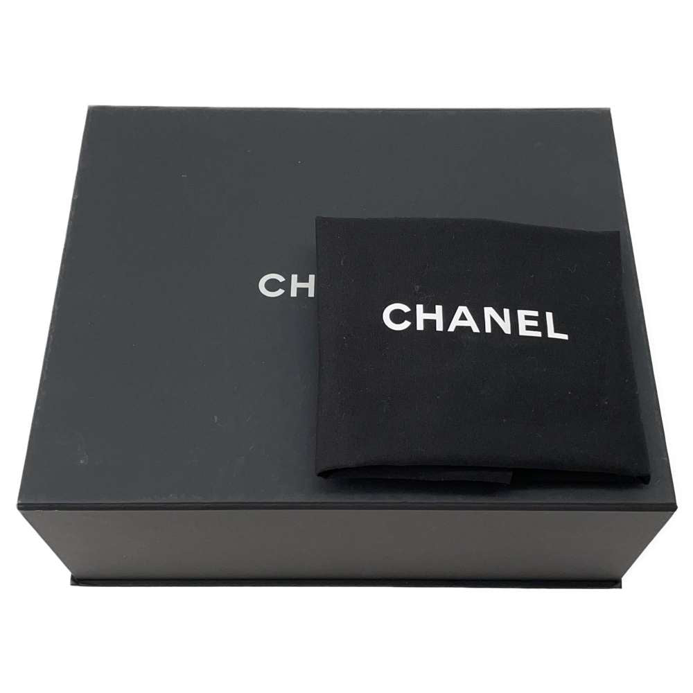 CHANEL Matelasse Flap Bag BlackAS4051 Shiny Calf Leather Size 27