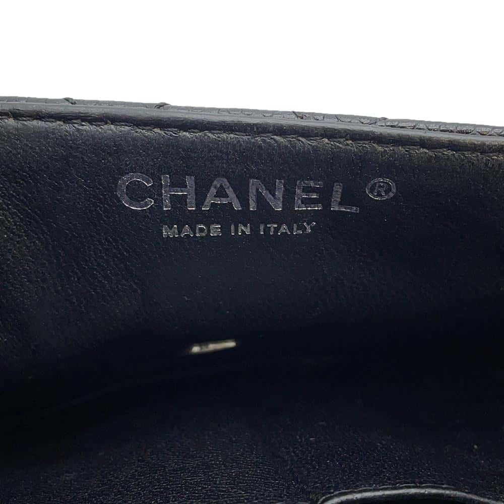 CHANEL Matelasse ChainShoulder Black Caviar Leather