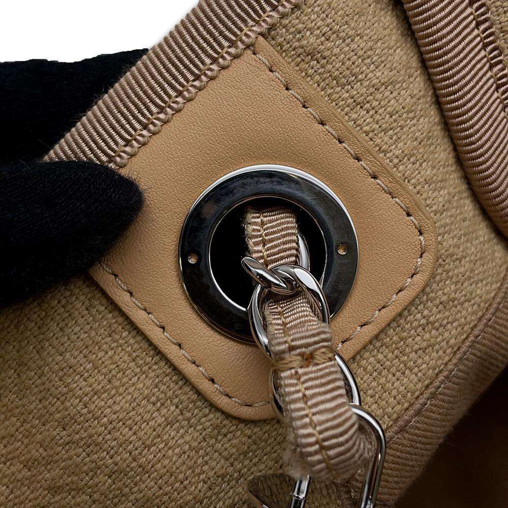CHANEL Deauville 2way tote BeigeA67001 Canvas Size Medium
