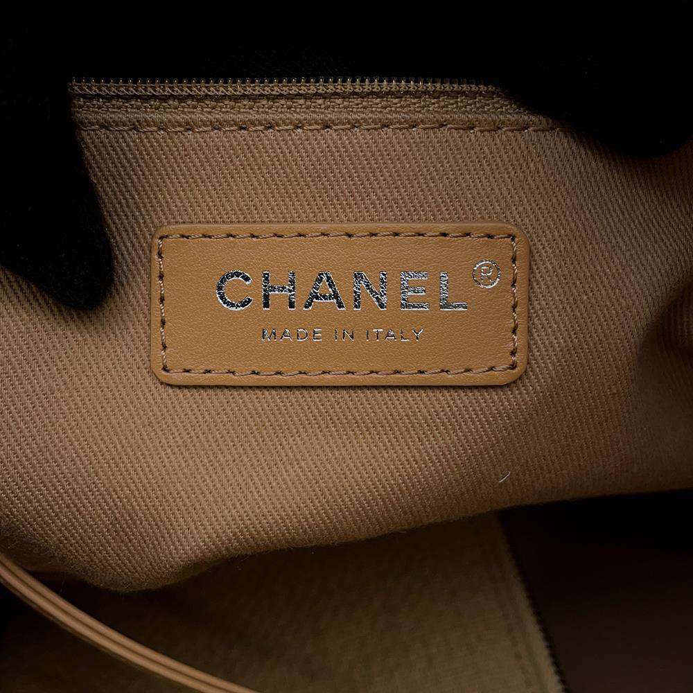 CHANEL Deauville 2way tote BeigeA67001 Canvas Size Medium