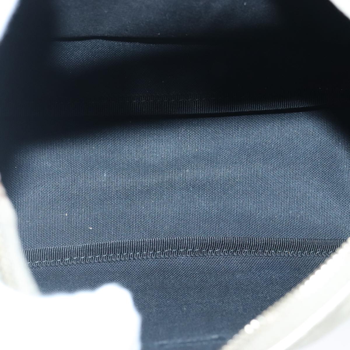 GUCCI GG Supreme Hand Bag PVC Leather White Gold 190258 100380