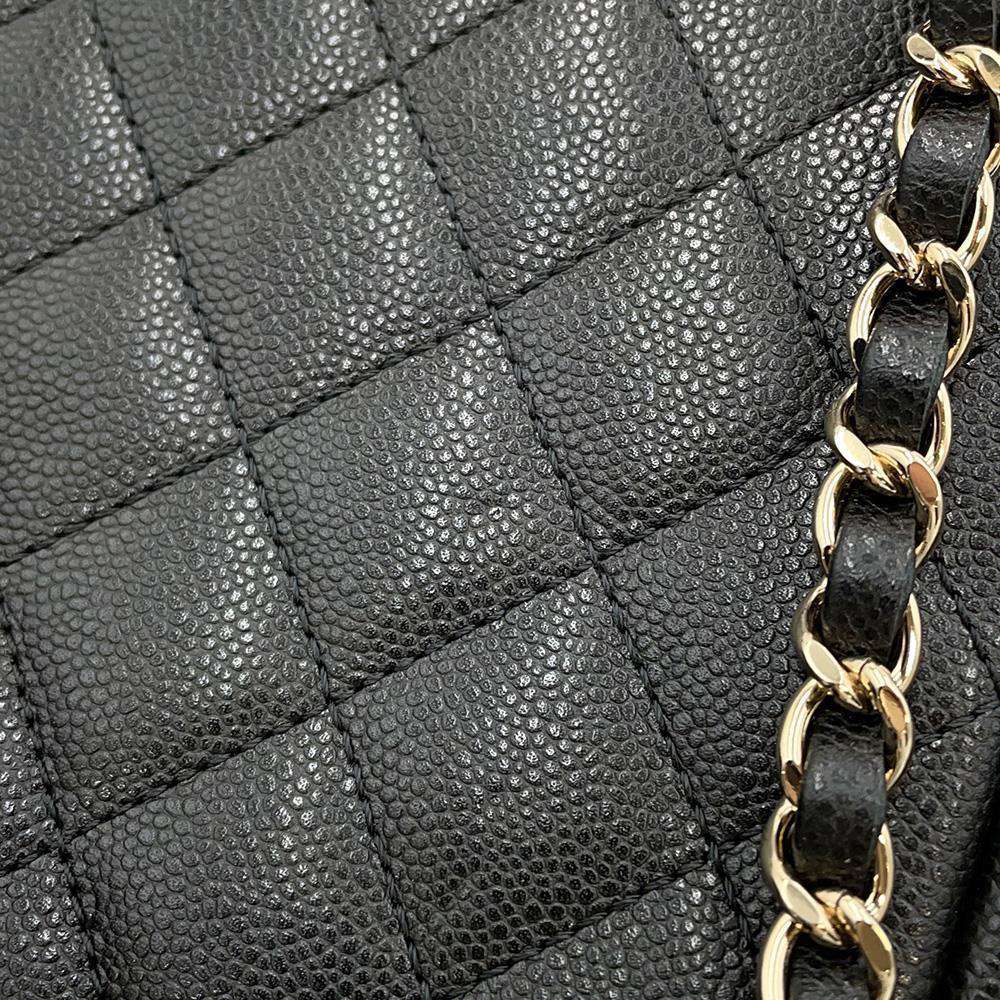 CHANEL Matelasse Backpack BlackAS4399 Caviar Leather Size Small