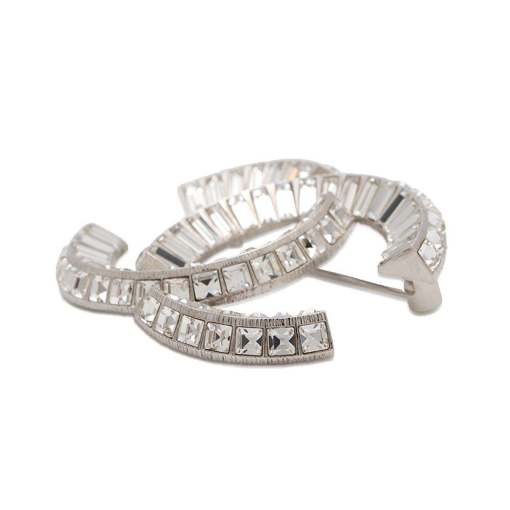 CHANEL CC Logo BroochA63085 Metal Rhinestone