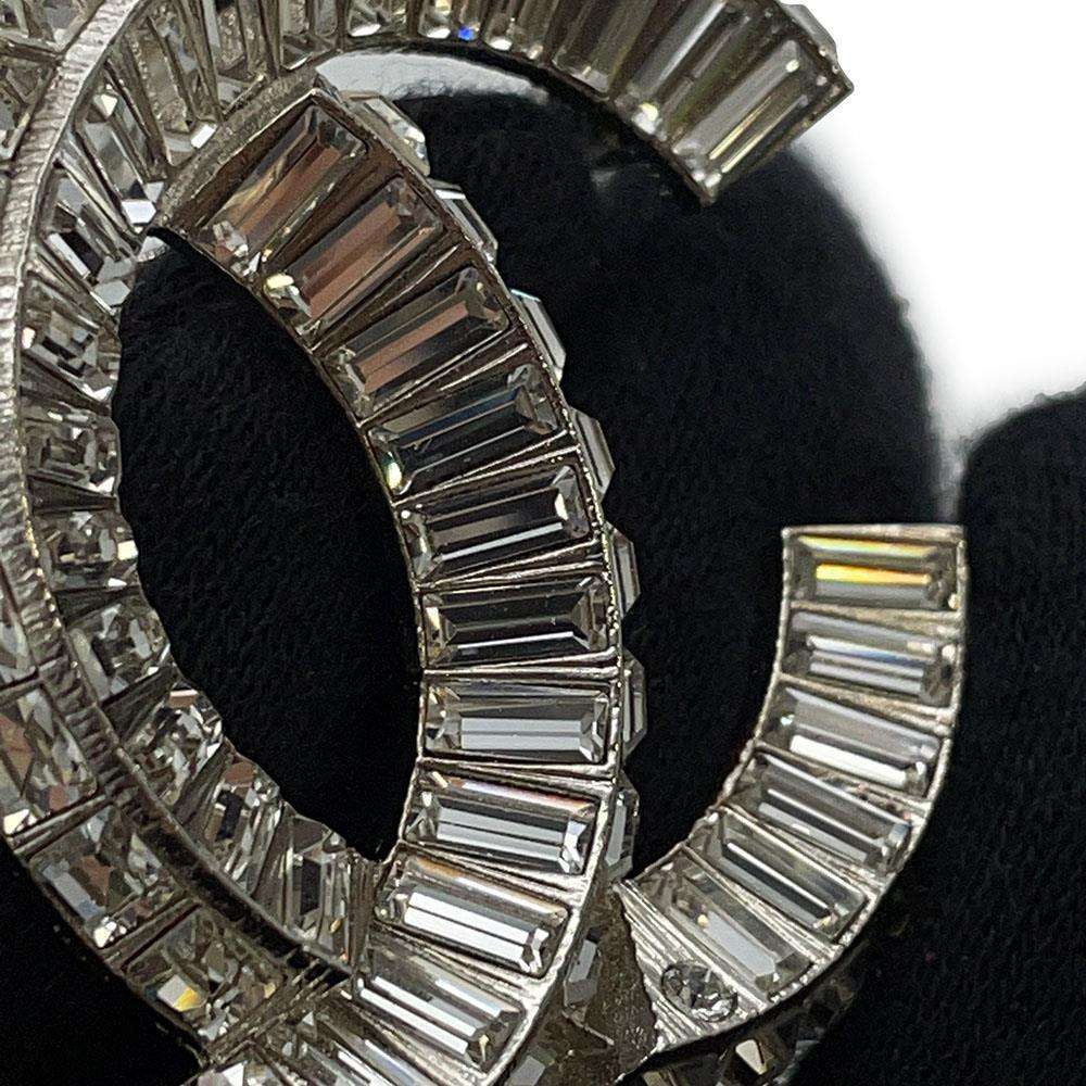 CHANEL CC Logo BroochA63085 Metal Rhinestone