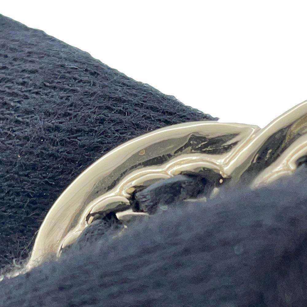 CHANEL CC Logo headband BlackAB7846 Metal Leather