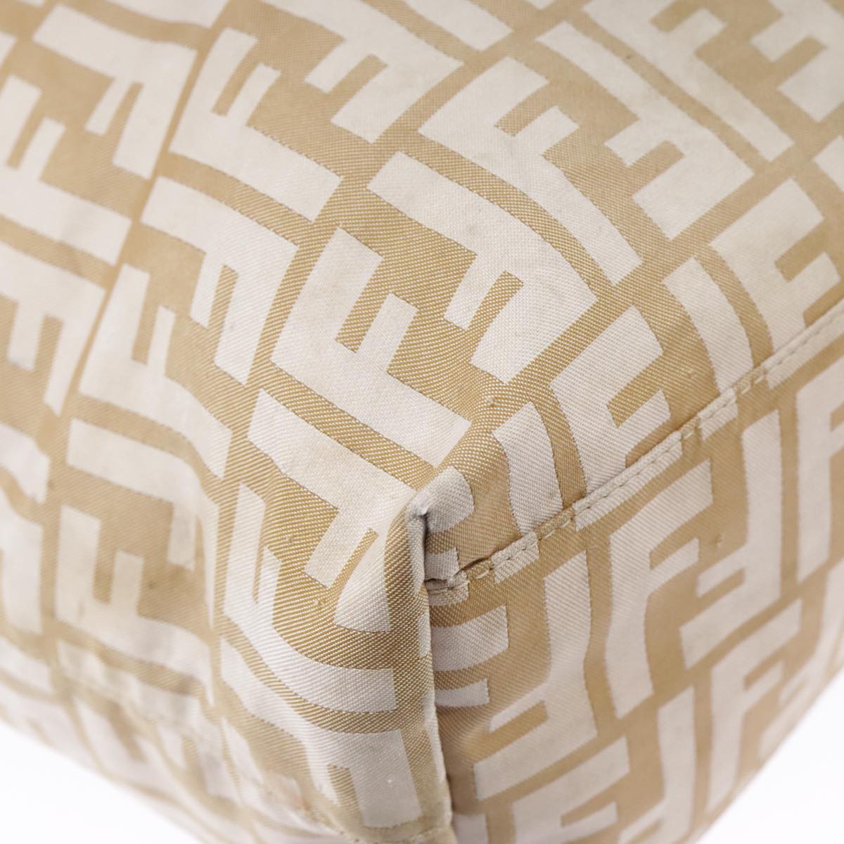 FENDI Zucca Canvas Tote Bag Beige 100708