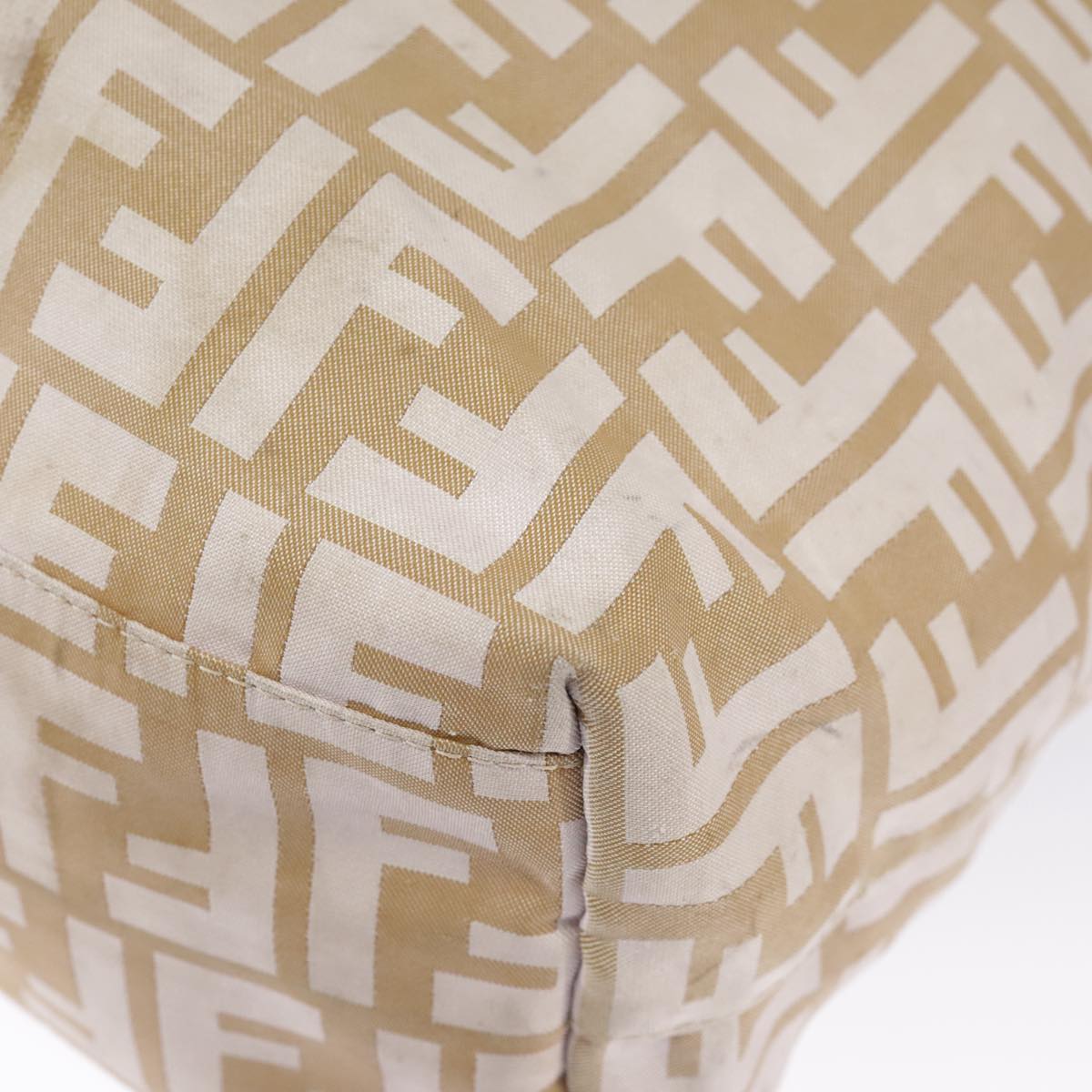 FENDI Zucca Canvas Tote Bag Beige 100708