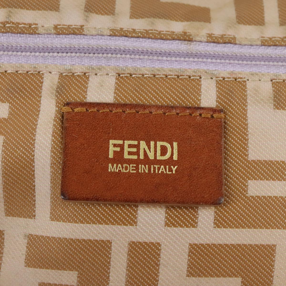 FENDI Zucca Canvas Tote Bag Beige 100708