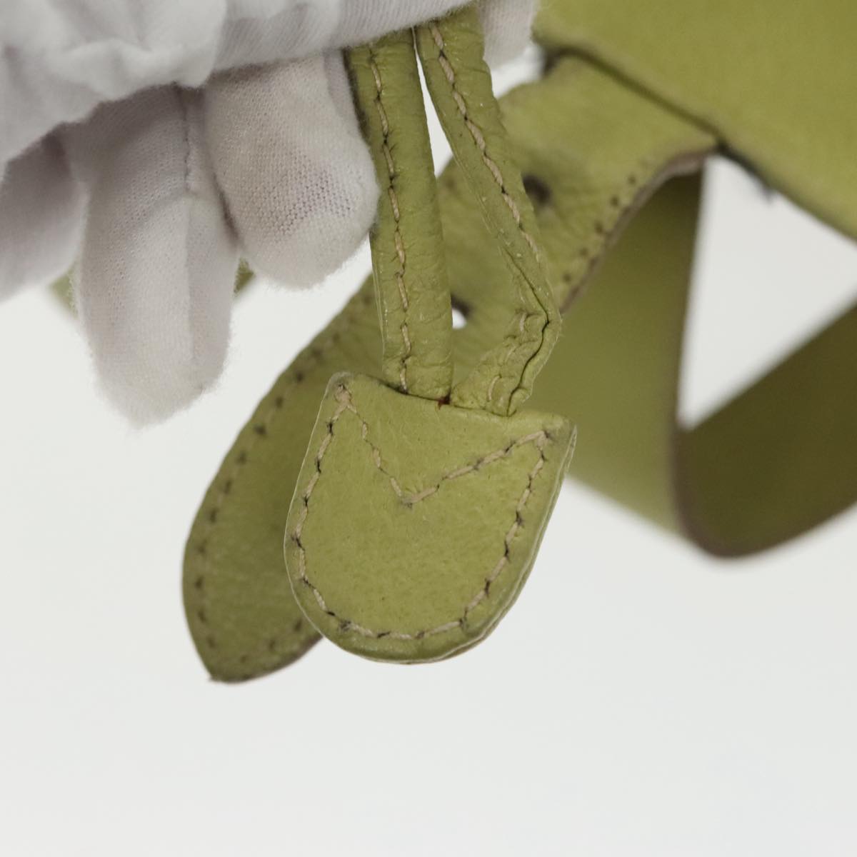 GUCCI Bamboo Backpack Suede Green Gold 003 2058 0016 100938