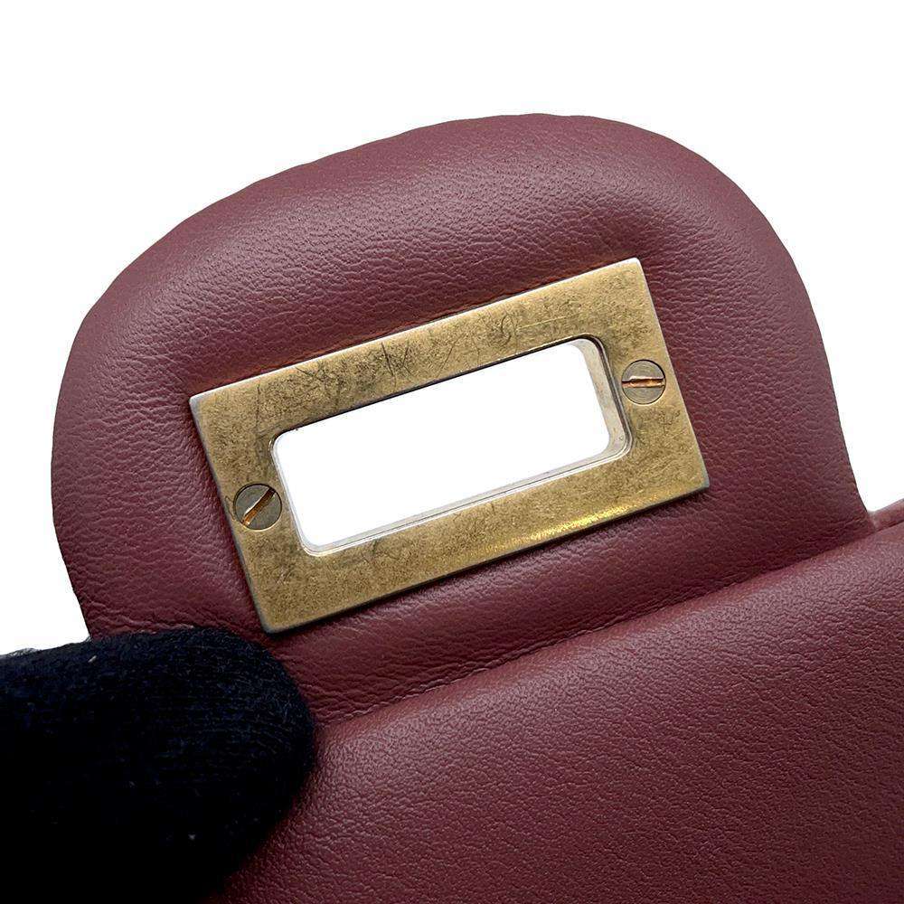 CHANEL 2.55 ChainShoulder Bag PinkAS0874 Velvet Size Mini