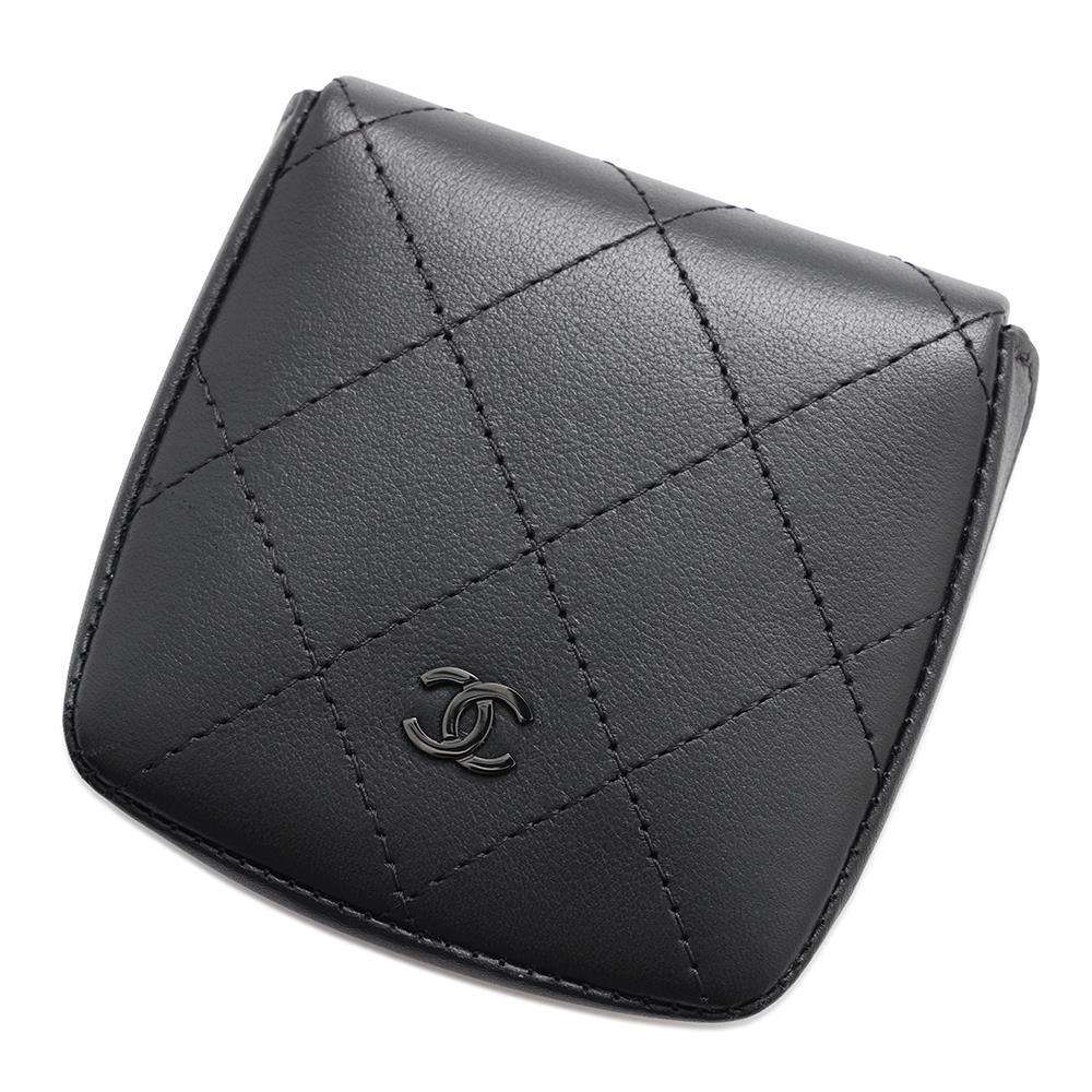 CHANEL Coin purse BlackAP3887 Calf Leather