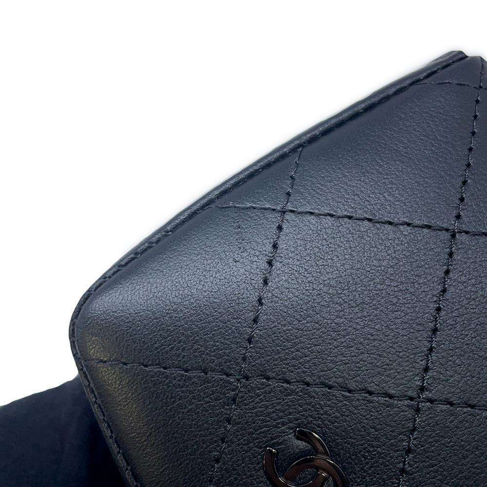 CHANEL Coin purse BlackAP3887 Calf Leather