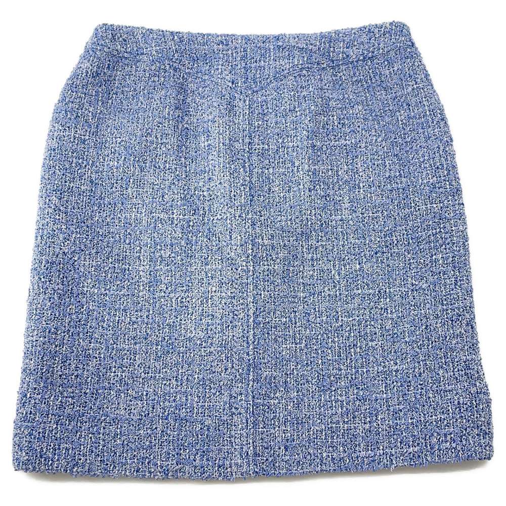 CHANEL Setup Skirt Size 36 BlueP76683 Polyester52% Cotton35% Polyamide7% Acryl6%