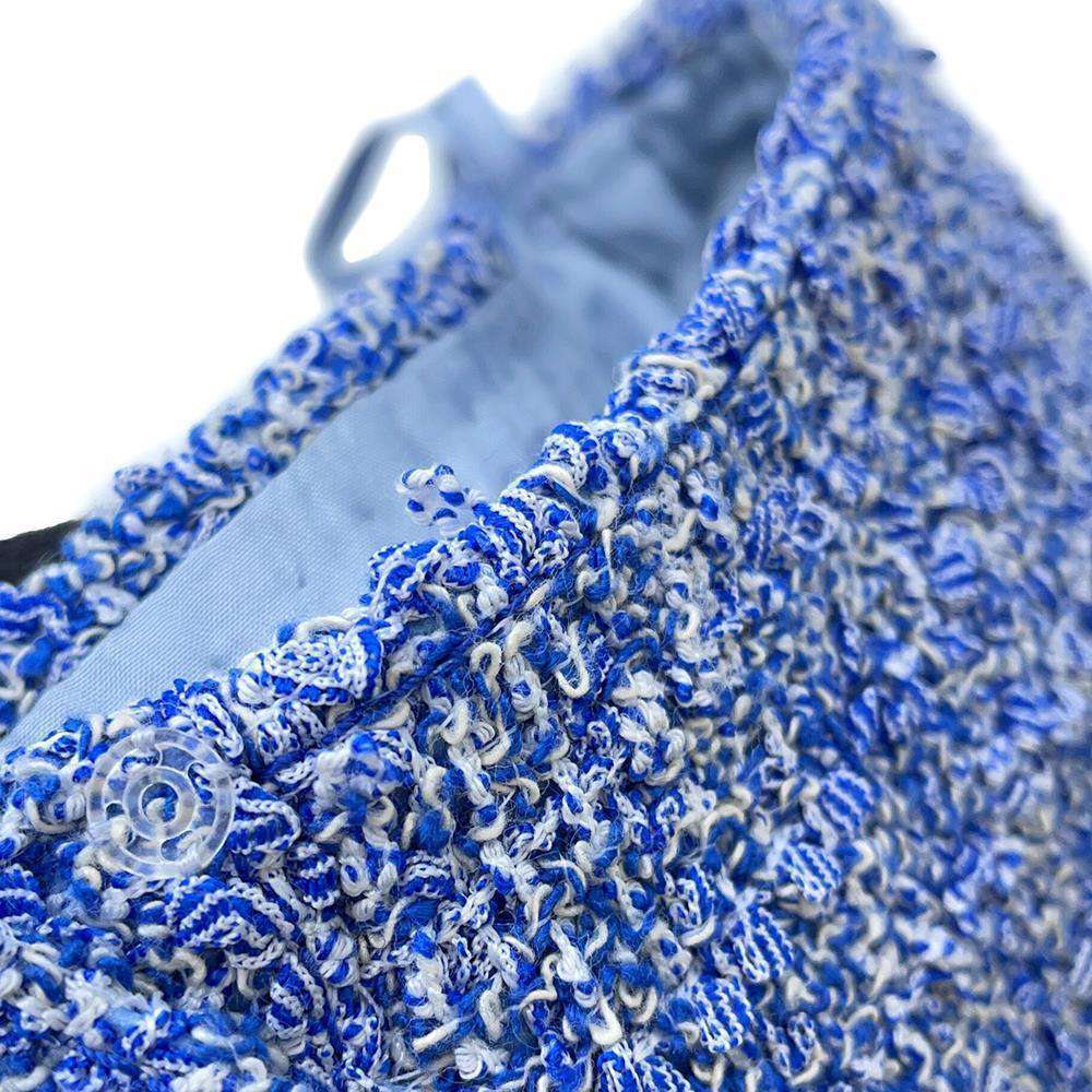 CHANEL Setup Skirt Size 36 BlueP76683 Polyester52% Cotton35% Polyamide7% Acryl6%