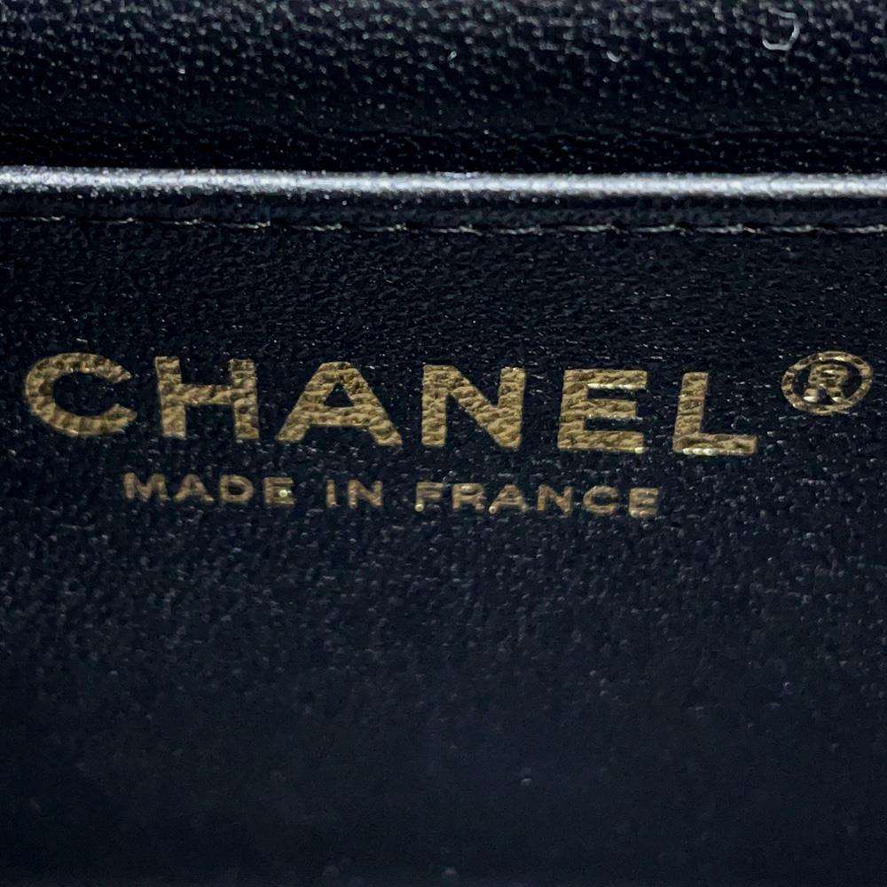 CHANEL Matelasse Top Handle Flap Bag BlackAS2431 Lambskin