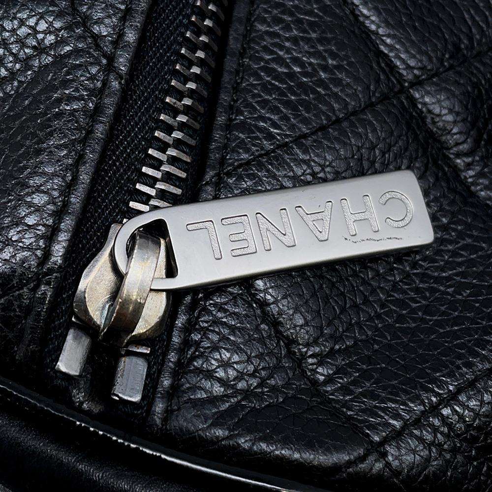 CHANEL Matelasse Bowling Bag BlackA15685 Caviar Leather