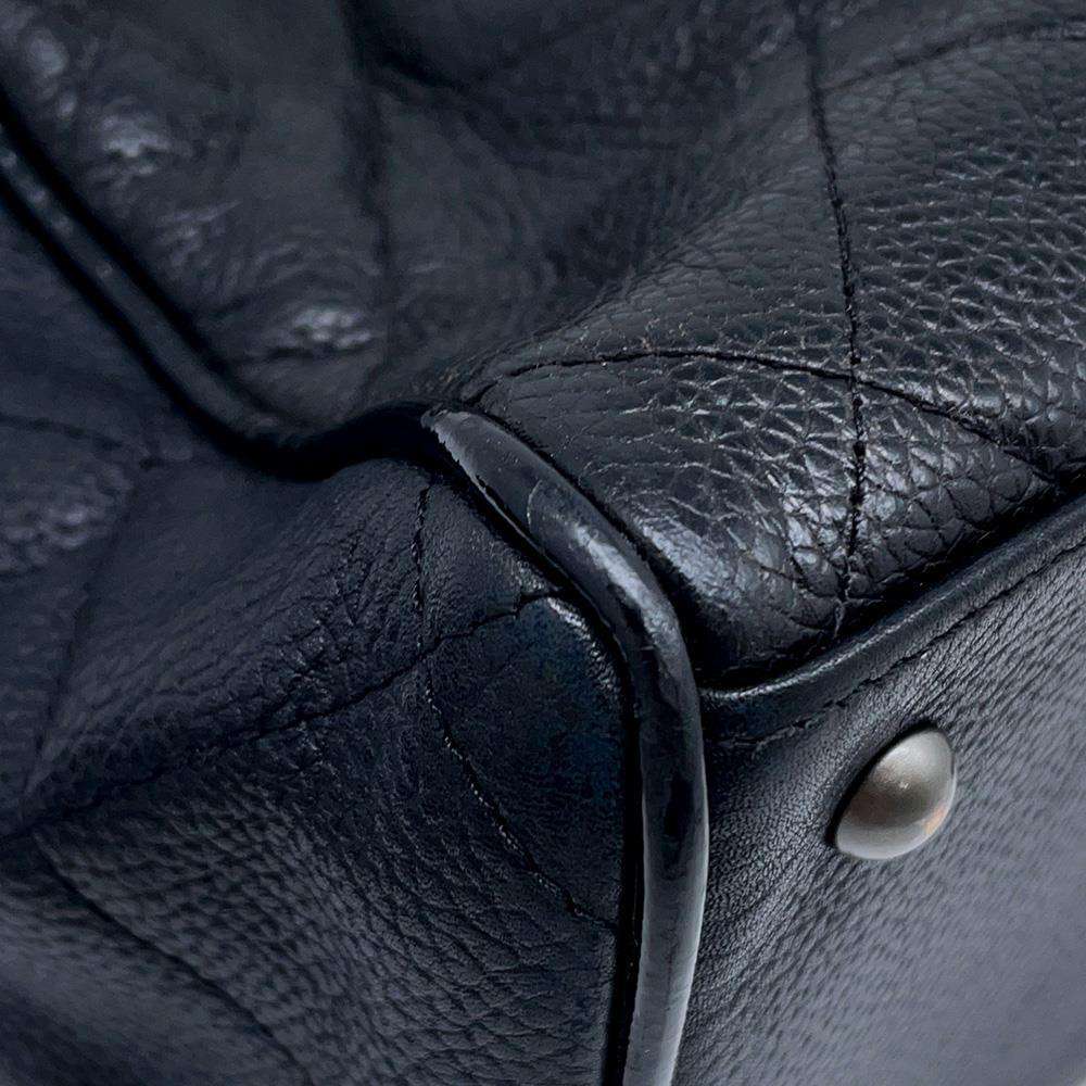 CHANEL Matelasse Bowling Bag BlackA15685 Caviar Leather