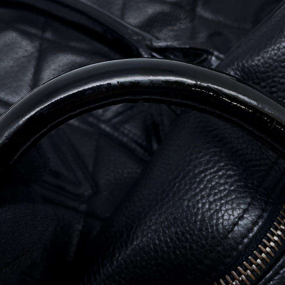 CHANEL Matelasse Bowling Bag BlackA15685 Caviar Leather