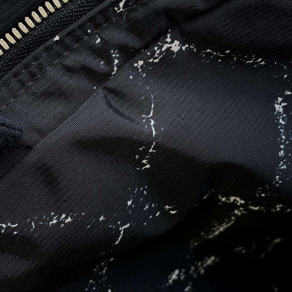 CHANEL Old Travel Line 2WAY Travel Bag Black Nylon
