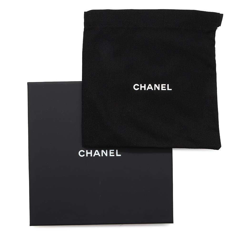 CHANEL Belt Black Lambskin Size 85