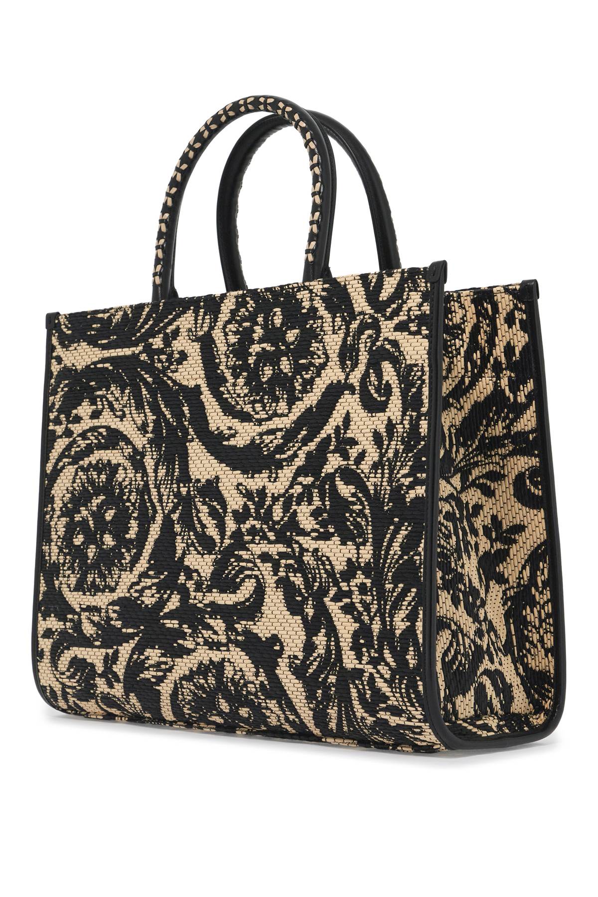 Versace Medium Athena Barocco Tote Bag In Raff Men
