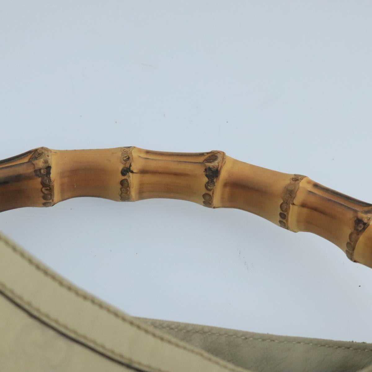 GUCCI GG Canvas Guccissima bamboo Hand Bag 2way Beige 169976 101158