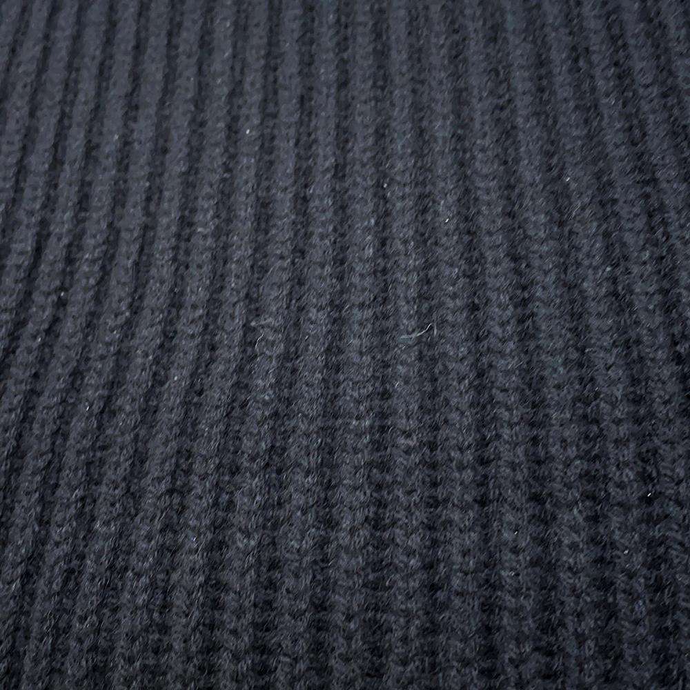 CHANEL Sequins logo scarf BlackAA9552 Cashmere100%