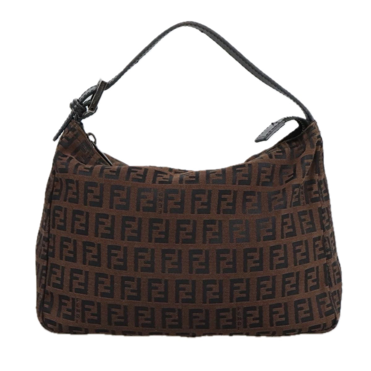 FENDI Zucchino Canvas Pouch Brown 101175