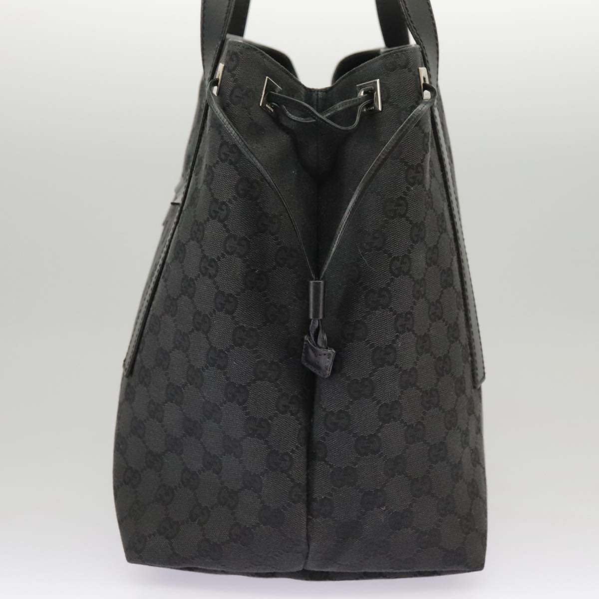 GUCCI GG Canvas Shoulder Bag Black 30501 101186