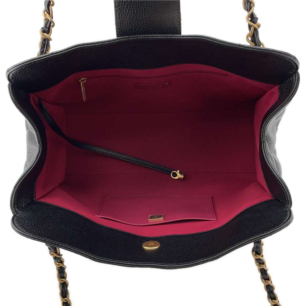 CHANEL Matelasse Large Bowling Bag BlackAS4978 Soft Caviar Leather