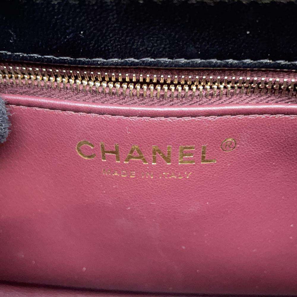 CHANEL Trendy CC Top Handle Mini Flap Bag BlackAS4654 Lambskin