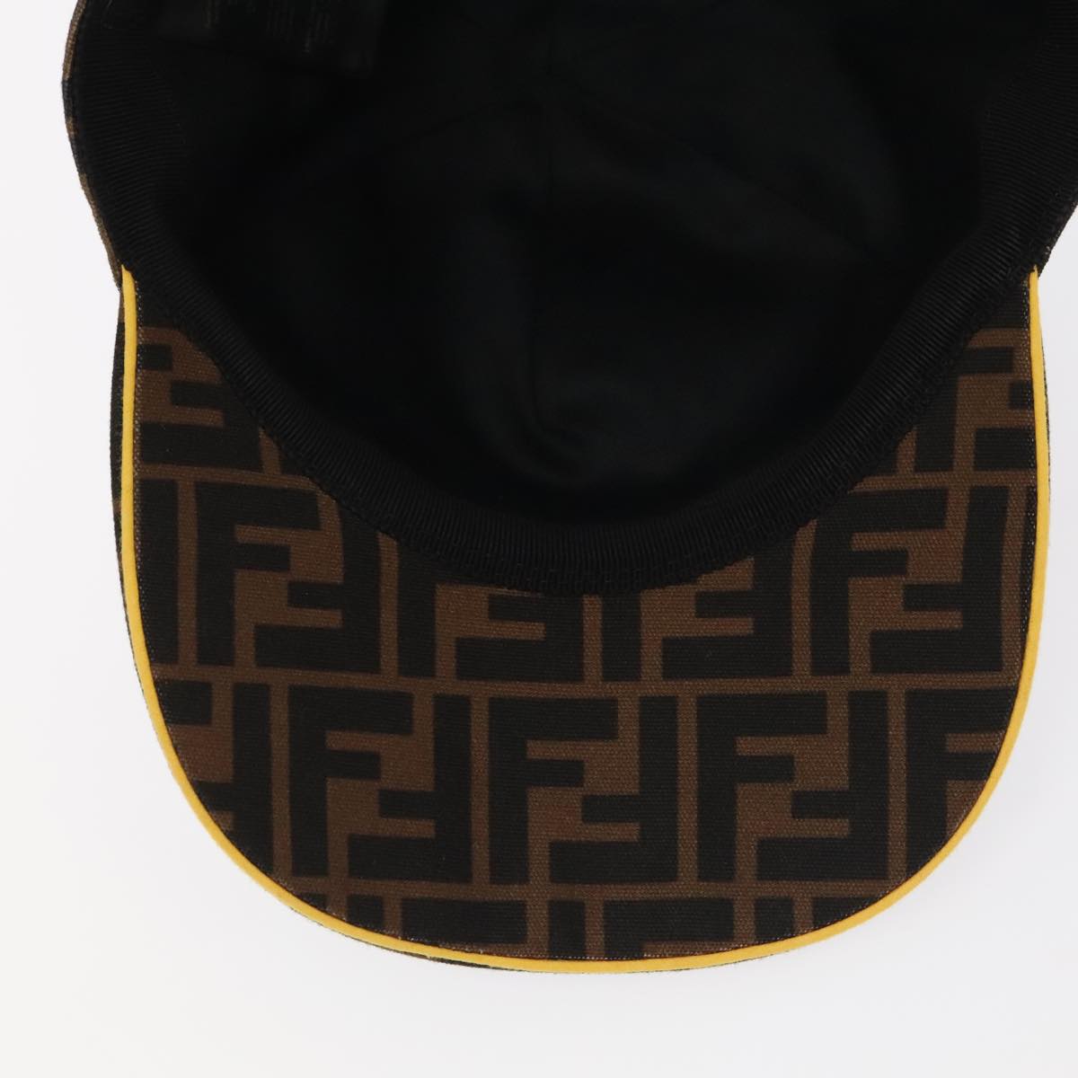 FENDI Zucca Canvas Cap Black Brown 101287