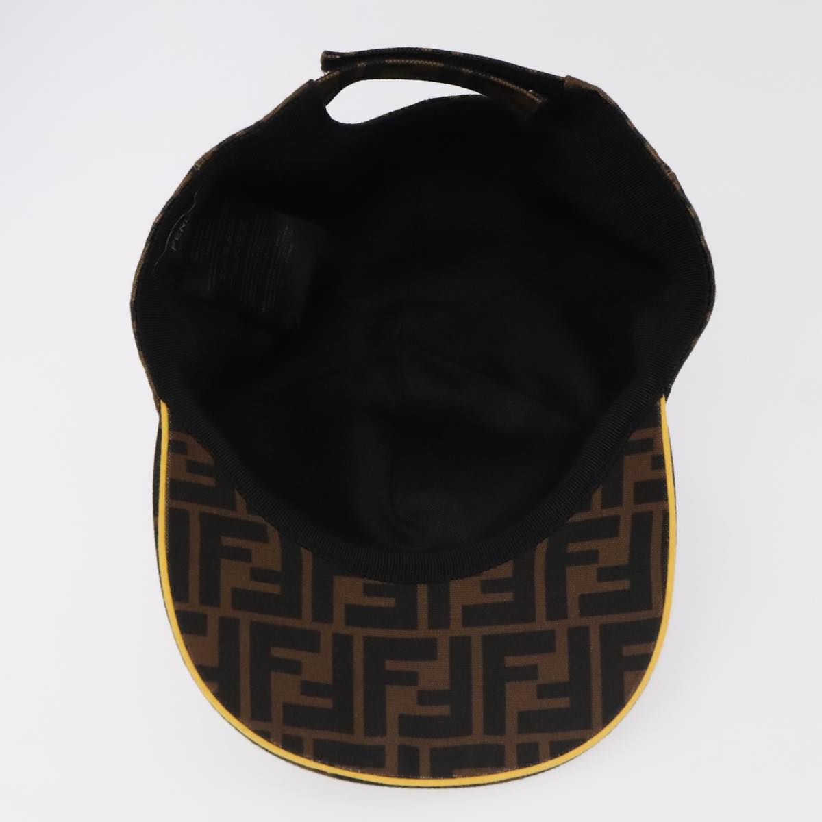 FENDI Zucca Canvas Cap Black Brown 101287