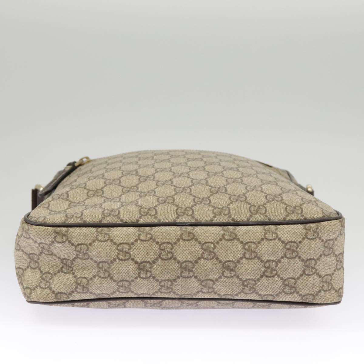 GUCCI GG Supreme Shoulder Bag PVC Beige 201448 101290