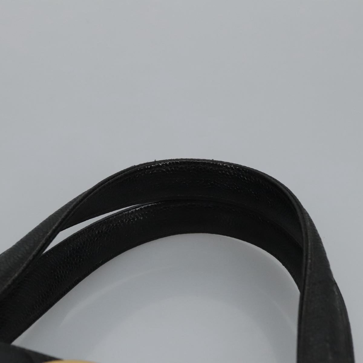 CHANEL Matelasse Hand Bag Caviar Skin Black CC 101307A