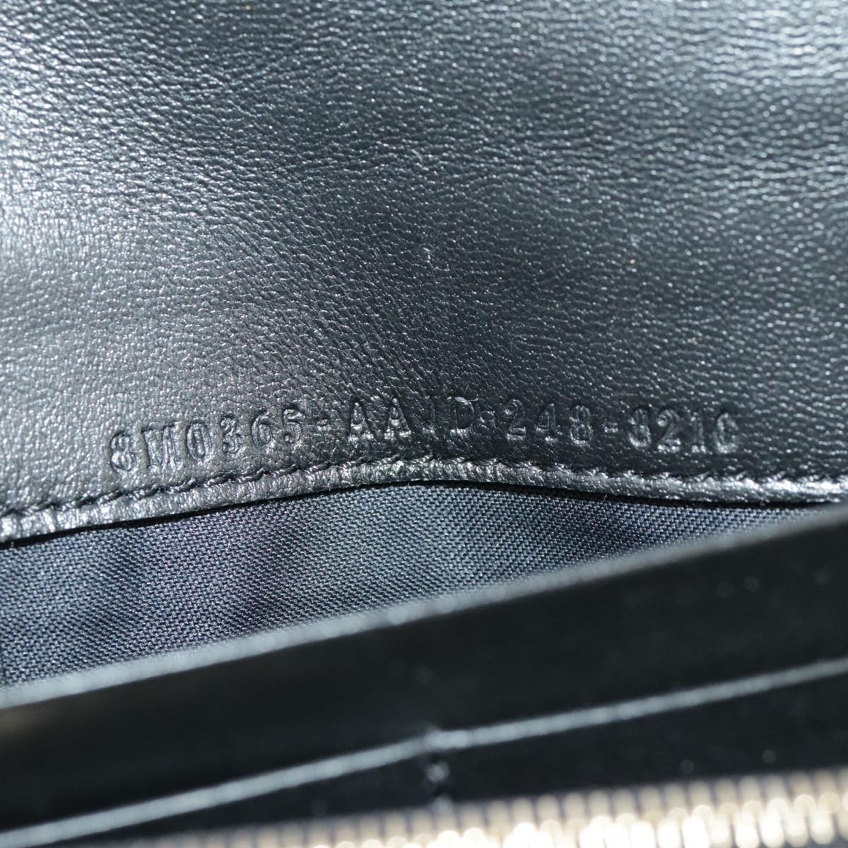 FENDI Zucca Canvas Chain Long Wallet Black 8M0365 101345A