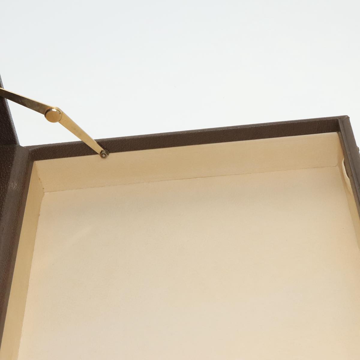 GUCCI Trunk Leather Brown Gold 101575