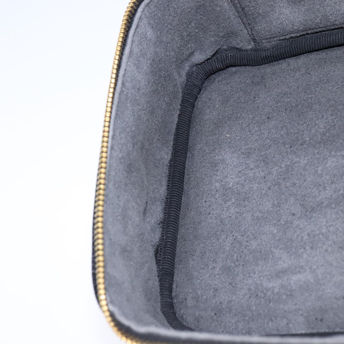 CHANEL Vanity Hand Bag Caviar Skin Black CC 101921