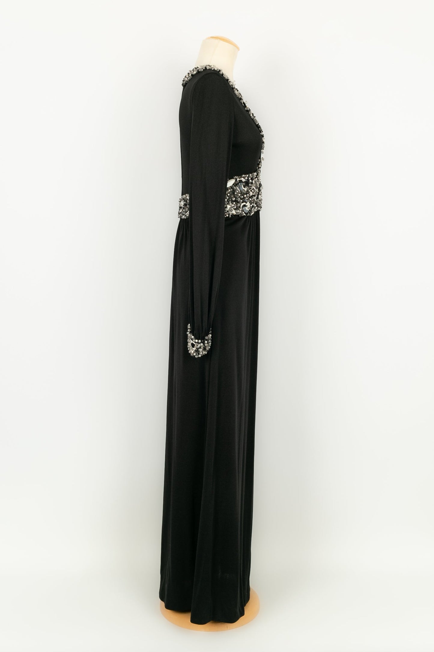 Robe noire en jersey Azzaro