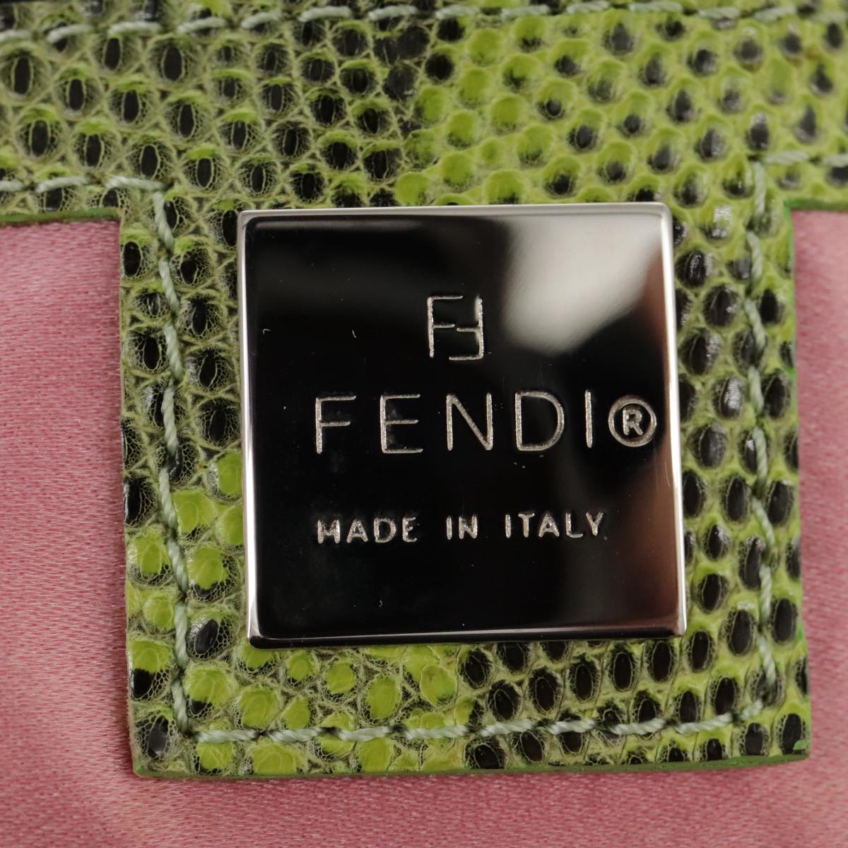 FENDI Tote Bag Canvas Black 102028A
