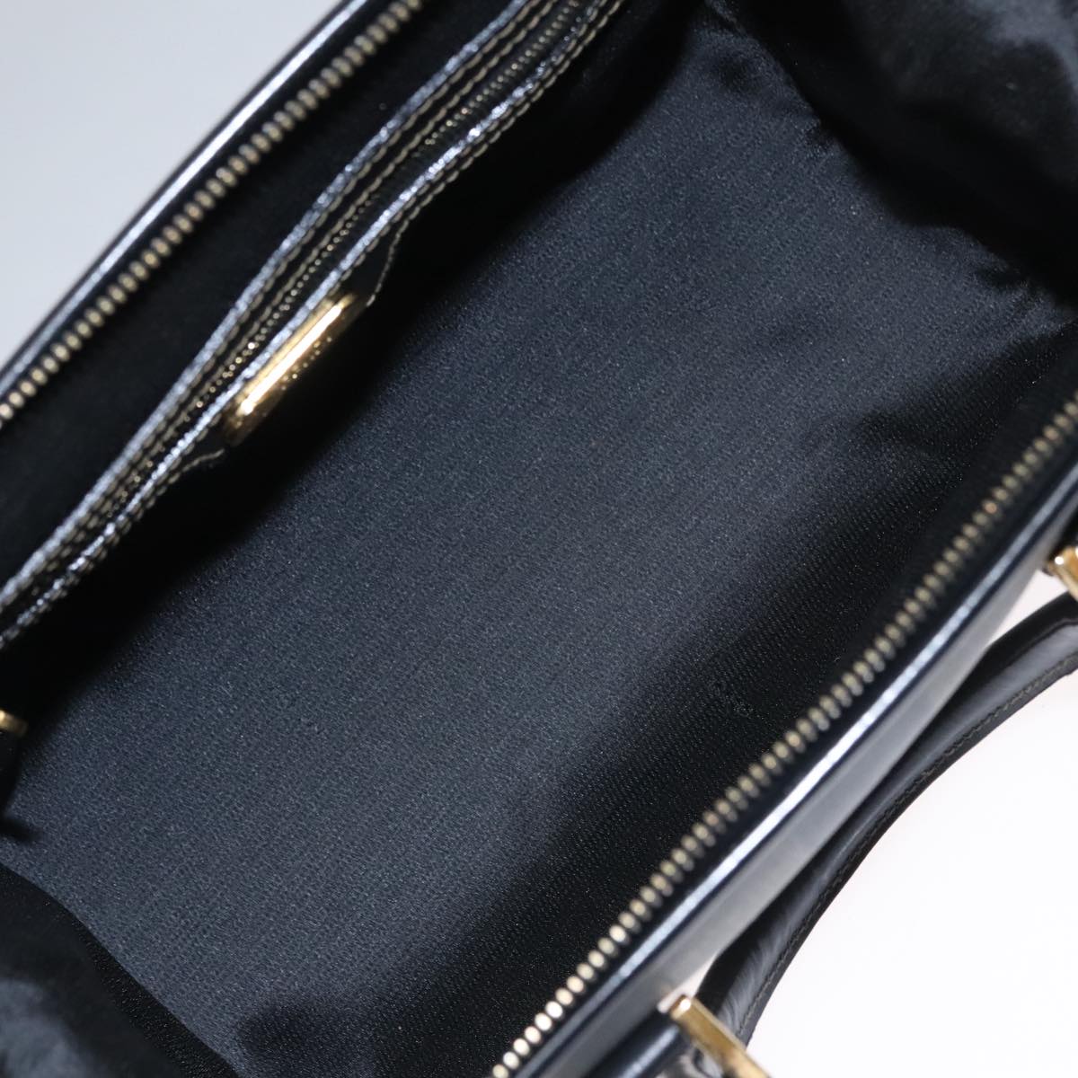 FENDI Pecan Canvas Hand Bag Brown Black gold 102870