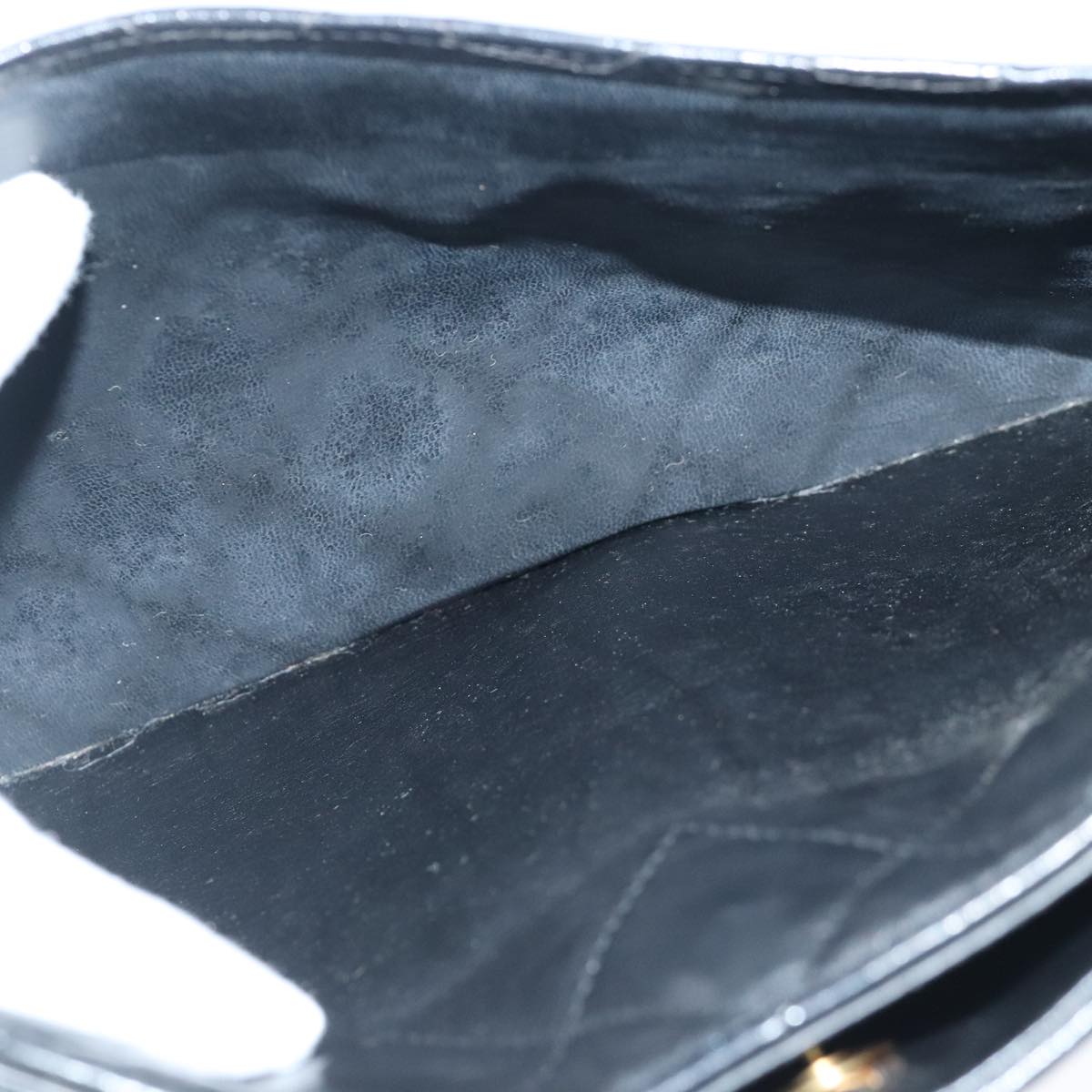 CHANEL Matelasse Chain Tote Bag Leather Black Gold CC 102918