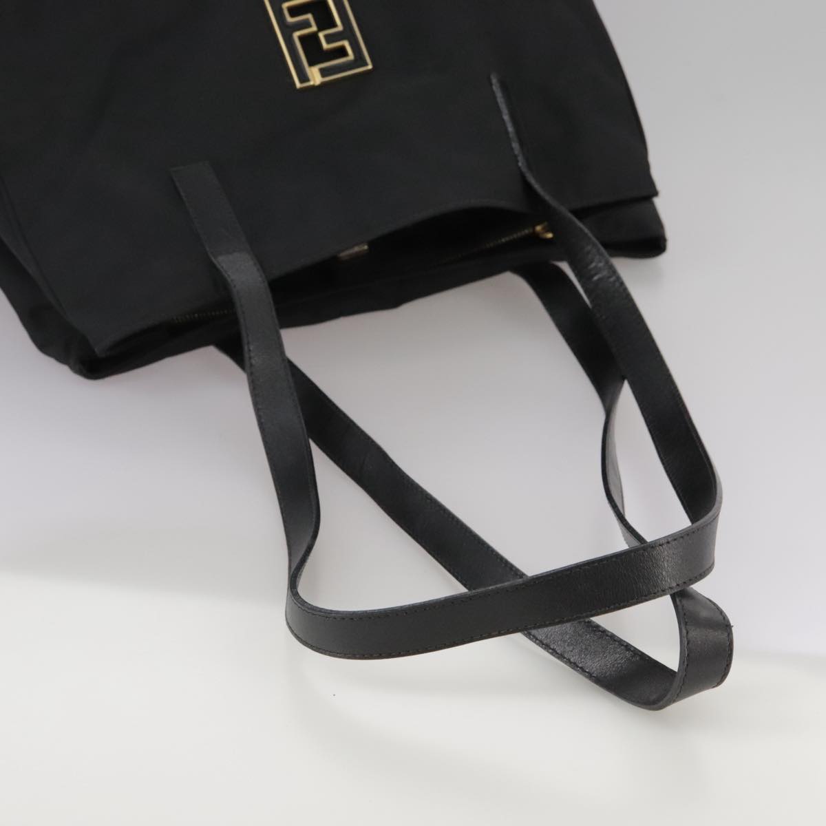 FENDI Shoulder Bag Nylon Black 103390