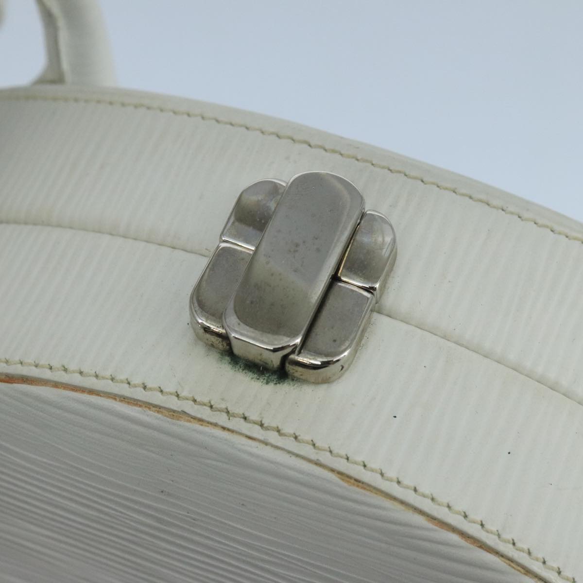 FENDI Hand Bag Leather 2way White 103997