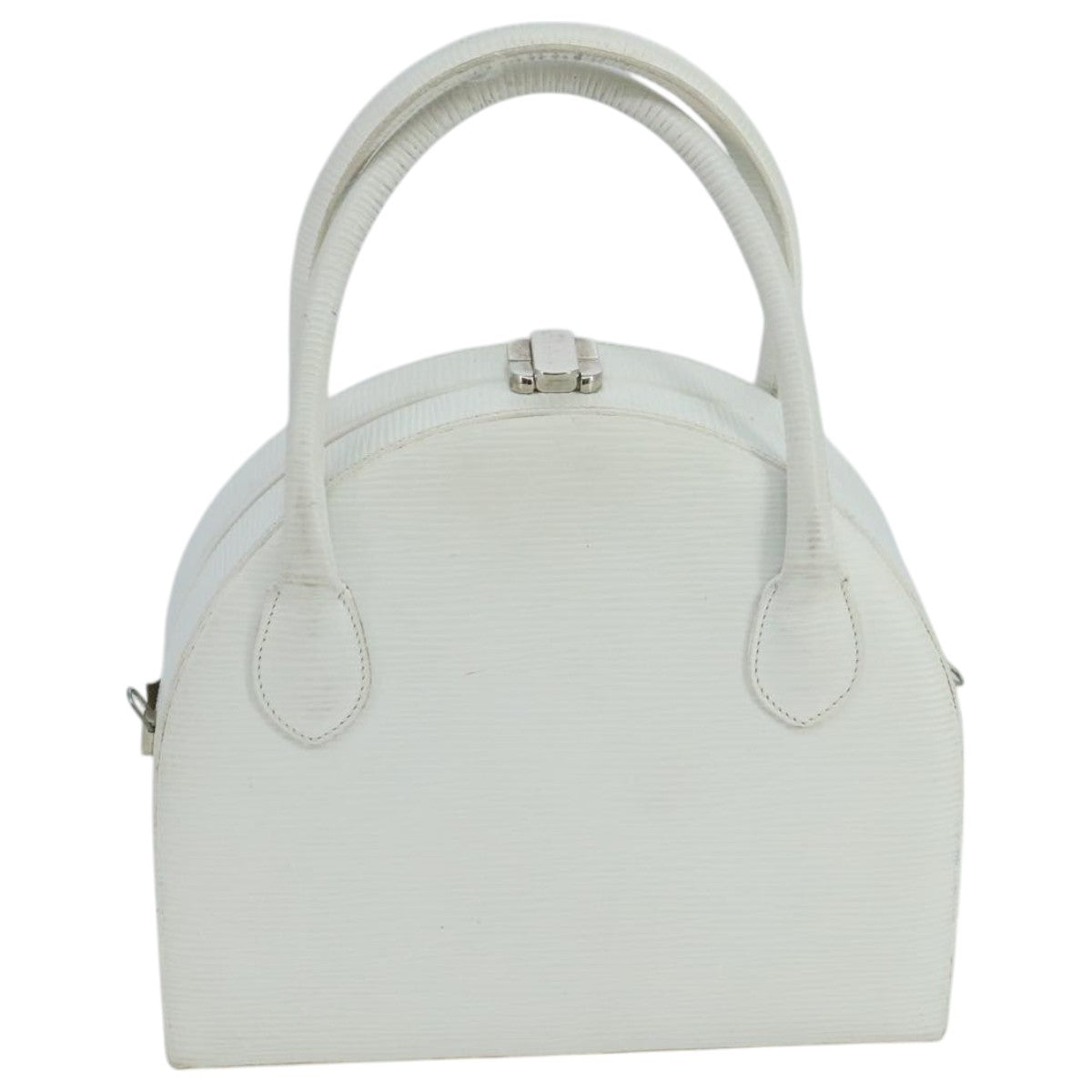 FENDI Hand Bag Leather 2way White 103997