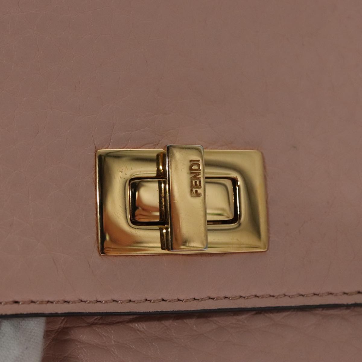 FENDI Peek A Boo Wallet Leather Pink 105912