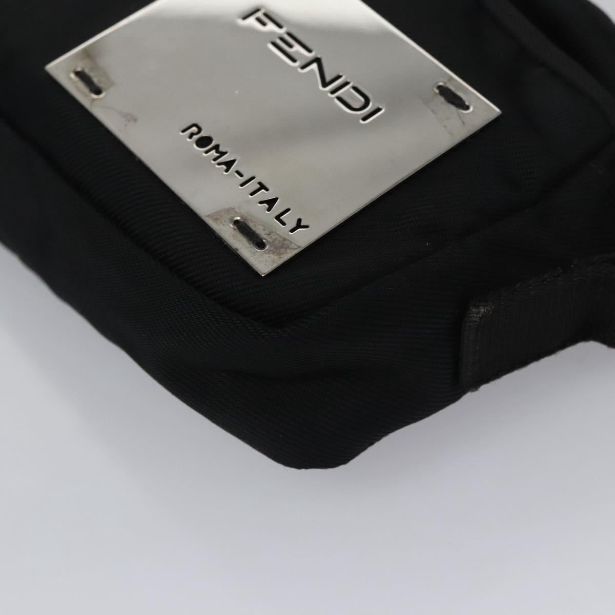 FENDI Shoulder Bag Nylon Black 105924