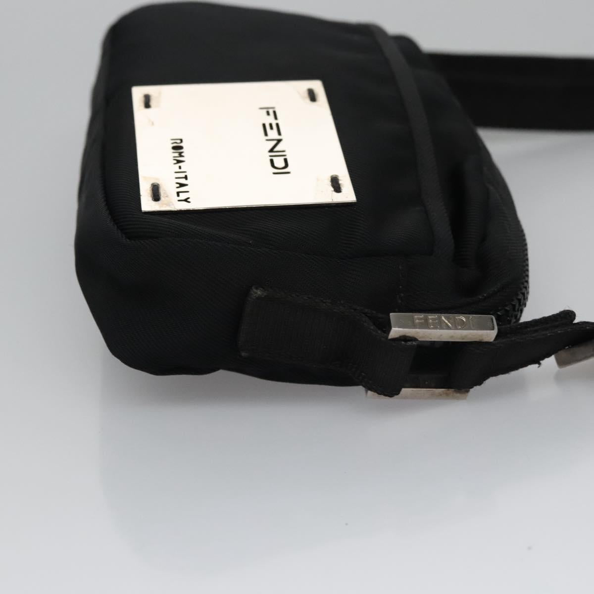 FENDI Shoulder Bag Nylon Black 105924