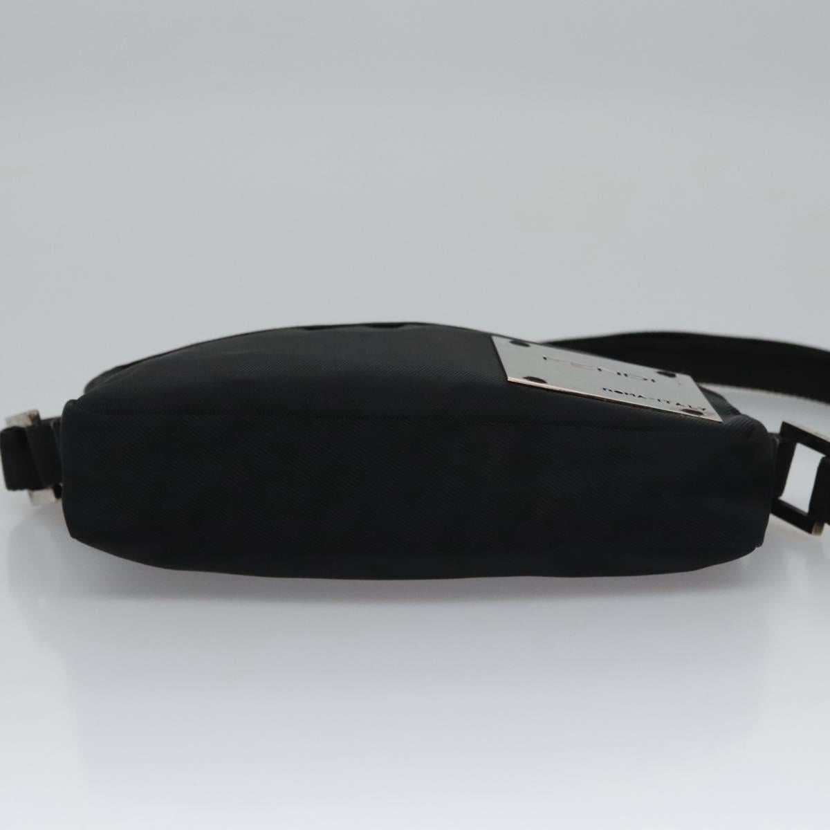 FENDI Shoulder Bag Nylon Black 105924